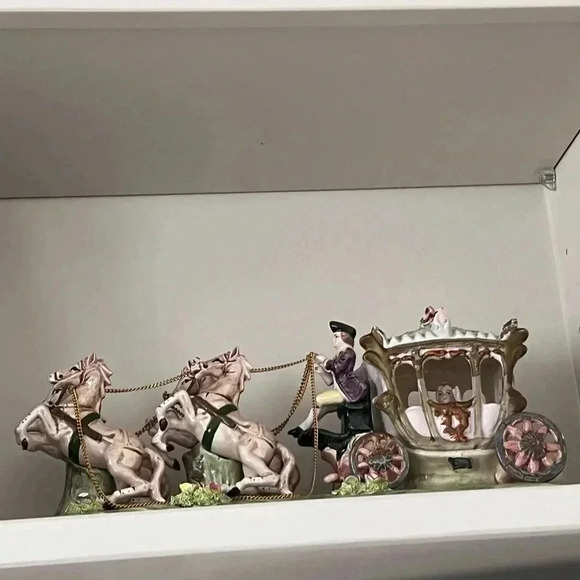 1960s French Porcelain Coach Figurine